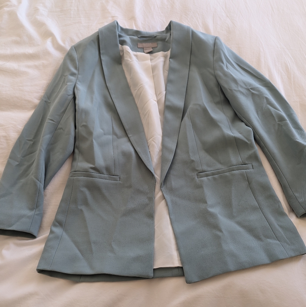 H&M Teal Oversized Blazer Size Small